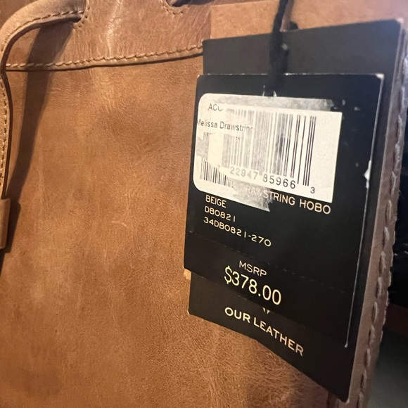Frye Melissa Leather Hobo Bag -NEW with tags- authentic Frye leather bag - Picture 13 of 15